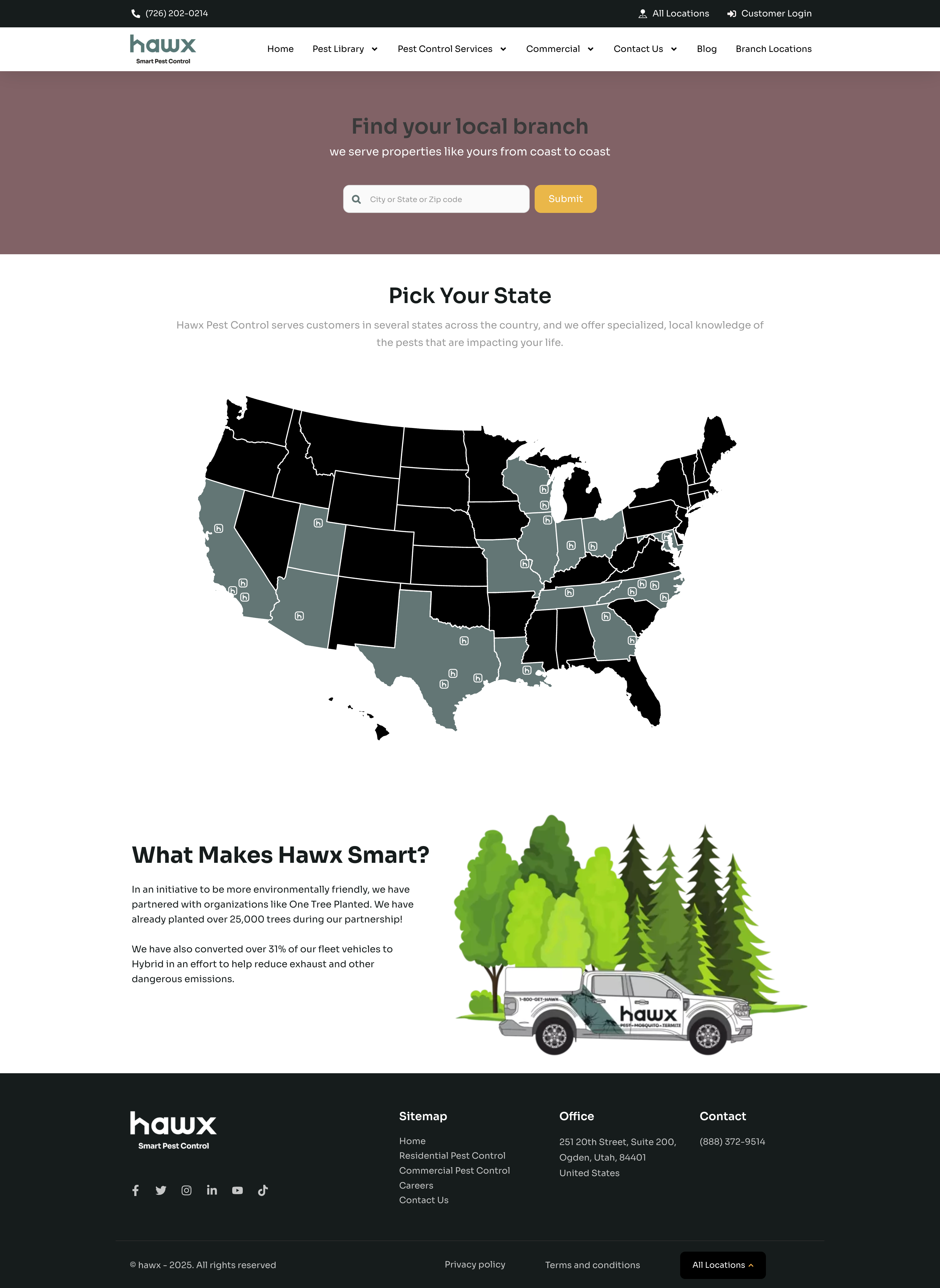 Location Overview — Before redesign